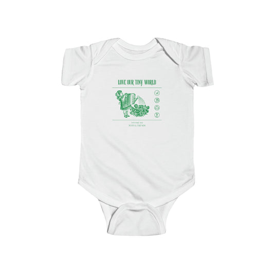 "Love Our Tiny World" Infant Fine Jersey Bodysuit