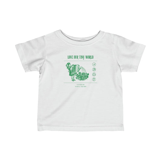 "Love Our Tiny World" Infant Fine Jersey Tee